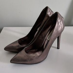 Silver Steve Madden Heels